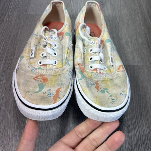 RARE Vans x Disney Little Mermaid Authentic Sneakers Limited Edition Women's 7 - Picture 5 of 9